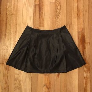 Polo Ralph Lauren Coated Denim Black Skirt